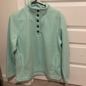 NWT - J. Crew aqua fleece quarter zip